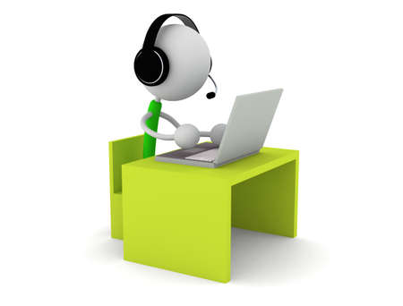 Chat operatorの写真素材