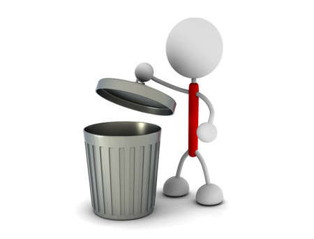 Garbage canの写真素材