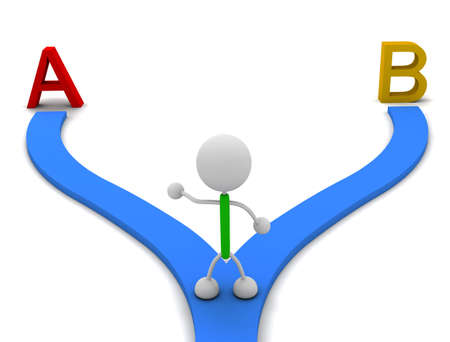 forked roadの写真素材