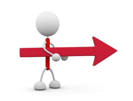 Arrow guideの写真素材