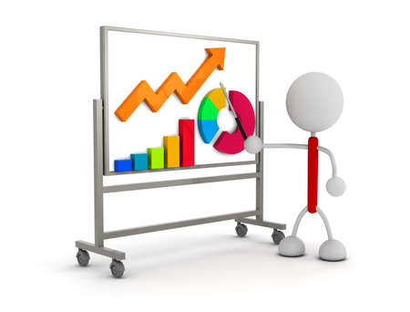 Graphs and boardの写真素材