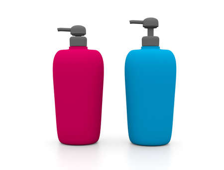 Shampoo bottlesの写真素材