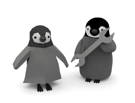 Penguin robotの写真素材