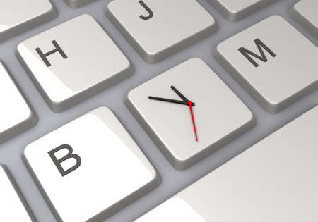 Keyboard with Time Managementの写真素材