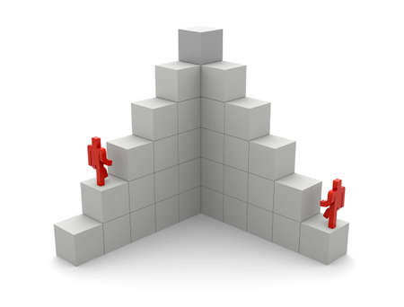 Stacked boxes and pictogramsの写真素材