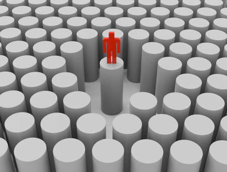 Isolated personの写真素材