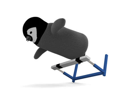 Hurdle raceの写真素材