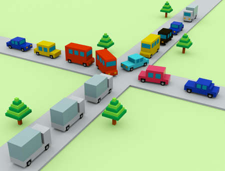Traffic jamsの写真素材