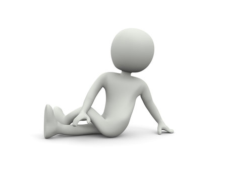 Stretching exerciseの写真素材