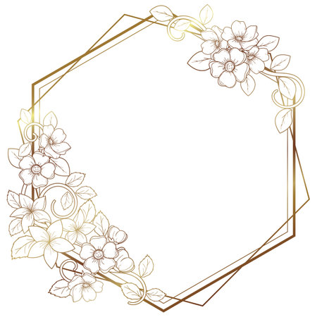 Beautiful round frame with gradient fill. Copy space. Raster clip art.のイラスト素材