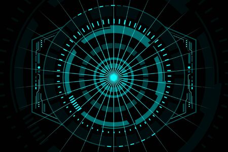 Vector art. Hud futuristic.のイラスト素材