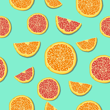 Background art with oranges.