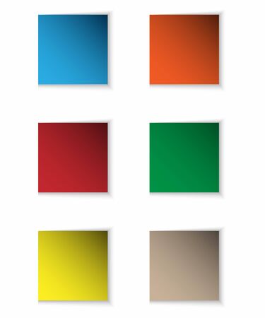 Sticky notes of different colors. Vector stickers for instant records.のイラスト素材