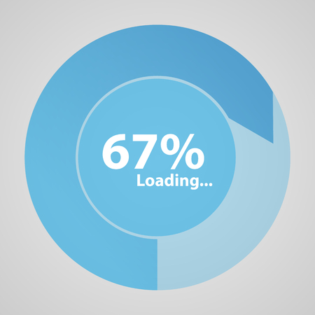 Circular transparent diagram. Blue boot circle. Vector diagram.のイラスト素材