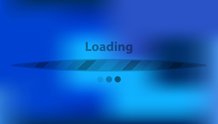 Boot screen with transparent strip. Vector loading background interface.のイラスト素材