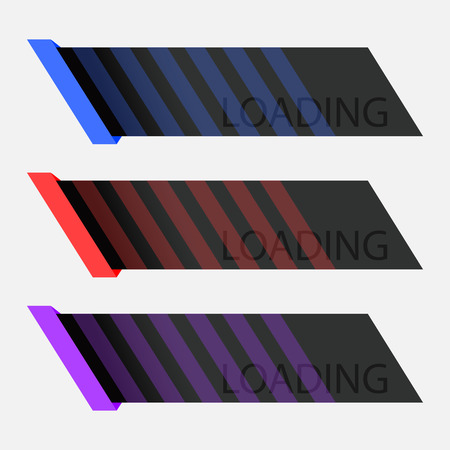 Information loading line, interface loading elements clor strips loading.のイラスト素材