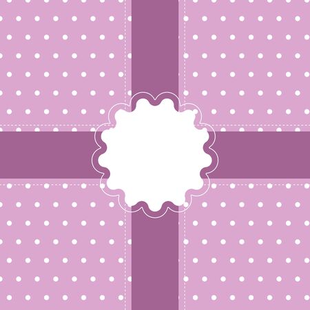 Pink frame for congratulations. Beautiful frame for the decoration of postcards.のイラスト素材