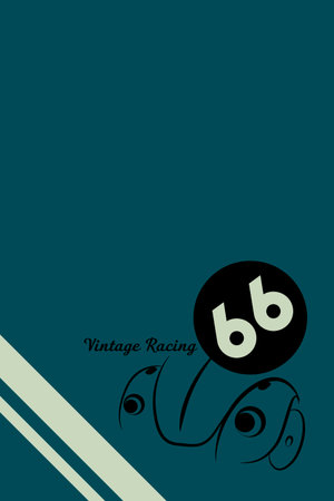 Vintage banner, racing. Retro decoration. Simple background. Classic car racing.のイラスト素材