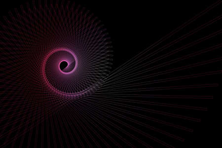 Twister design multicolored on black background. Illustration