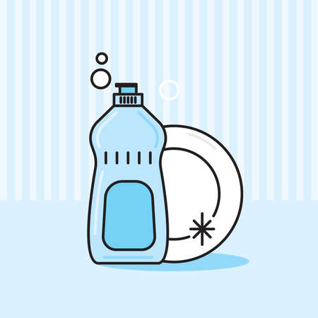 Cute illustration of various object in minimal, iconic styleのイラスト素材