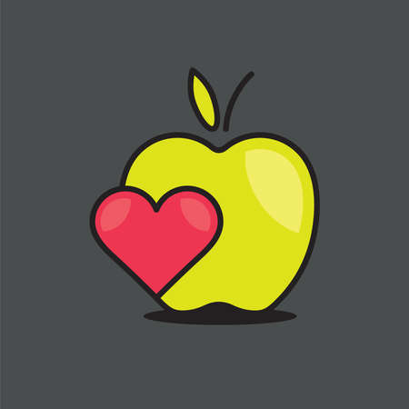 Cute illustration of various object in minimal, iconic styleのイラスト素材