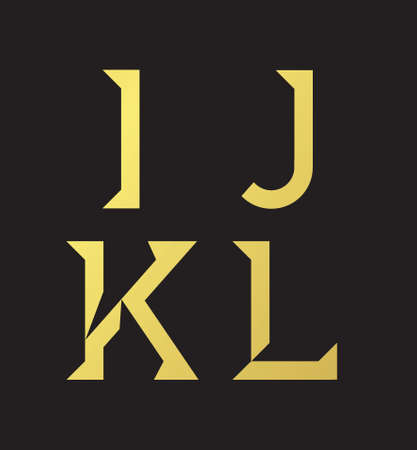 Typographic alphabet with sharp shadows with sample text on isolated backgroundのイラスト素材