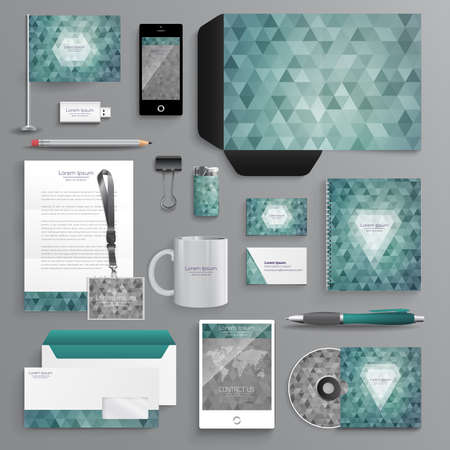 Vector graphic professional identity design for your company in vibrant colorsのイラスト素材