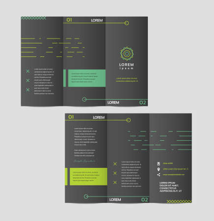 Vector graphic elegant business brochure design for your company in vibrant colorsのイラスト素材
