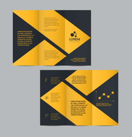 Vector graphic elegant business brochure design for your company in vibrant colorsのイラスト素材