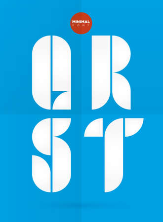 Vector graphic decorative design letters in a setのイラスト素材