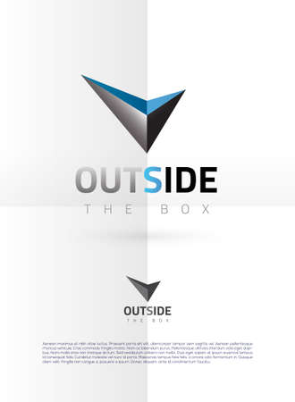 Vector graphic futuristic silver 3D symbol with sample textのイラスト素材