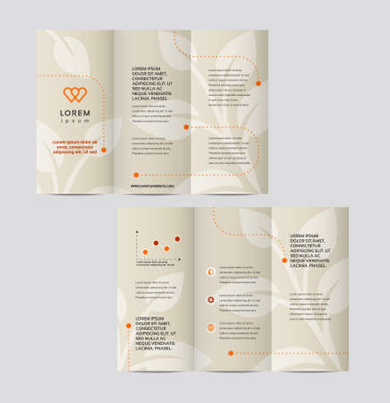 Vector graphic elegant business brochure design for your company in vibrant colorsのイラスト素材