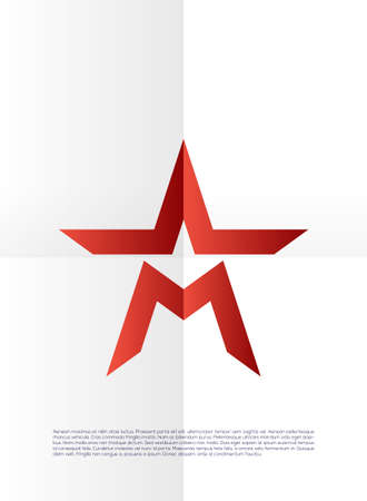 Vector graphic symbol with stylized starのイラスト素材