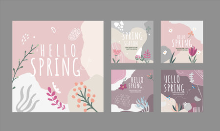 Set of wedding invitation cards, save the date cards, save the date cards. Vector illustrationのイラスト素材