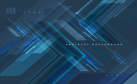 Abstract blue geometric background.の写真素材