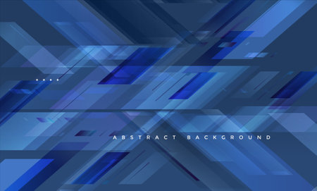 Abstract background with blue geometric elements.の写真素材