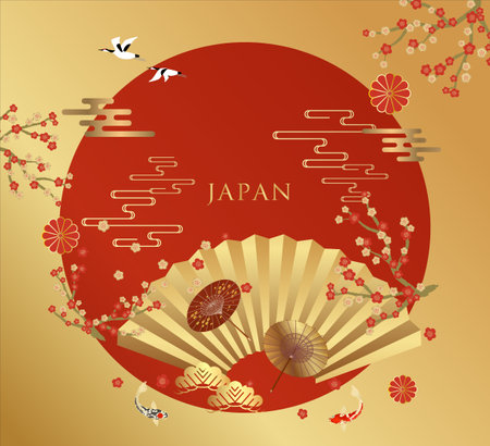 Japanese paper-cut style background for the New Year's card.のイラスト素材
