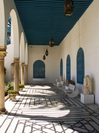 Veranda in Tunisの写真素材