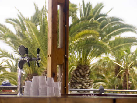 eine Poolbar in Tunesienの写真素材