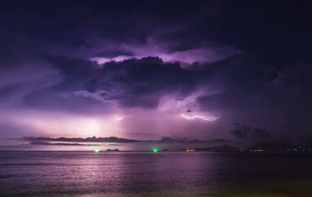 tropical stormの写真素材