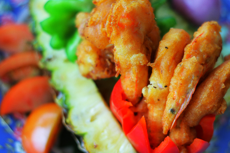 Dip shrimp powderの写真素材