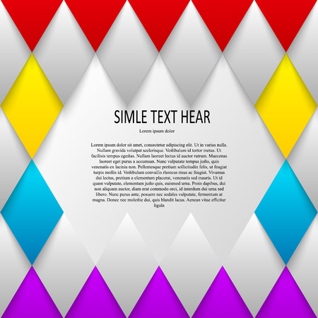 Vector set of quote forms template. Colorful bright backgrounds. Watercolor overlapping brush frame.のイラスト素材
