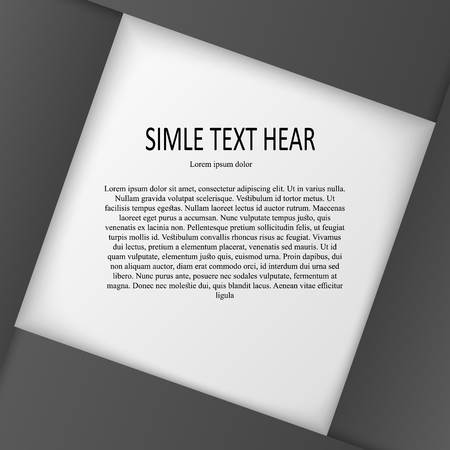 Text gray in frameのイラスト素材