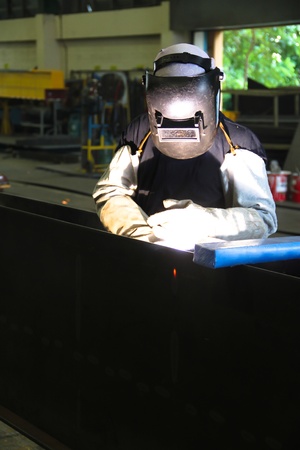 Skilled workers to work in the industry, Light of the beautifully voiced の写真素材