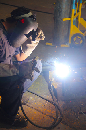 This is the operation and equipment in the industrial environment.
