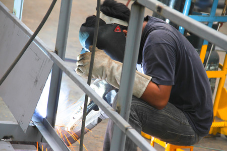 Working atmosphere in the construction, installation and safety of crane Industry.