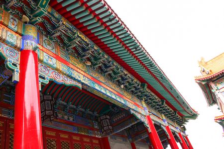 Chinese Temple, which is located in Thailand.のeditorial素材