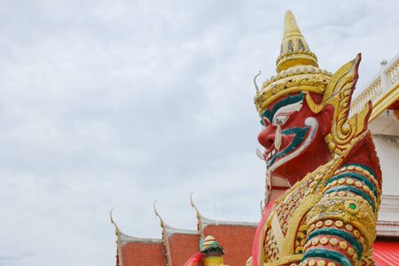 Giant statue of Thailand, It is located in Temple.の写真素材