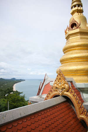 The temple has a unique pattern details of Thailand.の写真素材