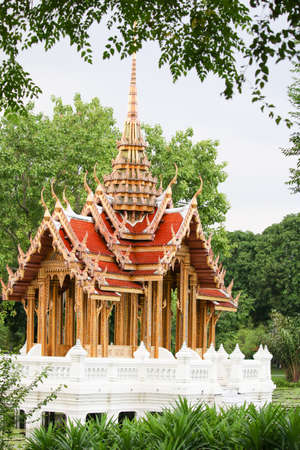 The worship pattern Thailand in Becket with tree frameの写真素材